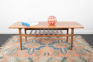 Retro Afromosia Coffee Table with Magazine Shelf By Richard Hornby