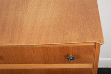 Load image into Gallery viewer, Mid Century Oak Chest Of Drawers
