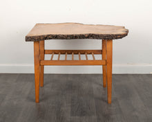 Load image into Gallery viewer, Vintage Solid Wood Coffee Table with Ladder Shelf
