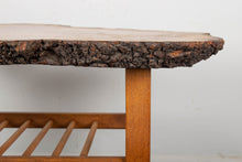 Load image into Gallery viewer, Vintage Solid Wood Coffee Table with Ladder Shelf

