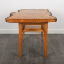 Load image into Gallery viewer, Vintage Solid Wood Coffee Table with Ladder Shelf

