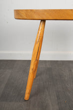 Load image into Gallery viewer, Mid Century Solid Planked Oval Side Table
