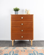 Load image into Gallery viewer, Remploy Mid-Century Walnut Chest of Drawers
