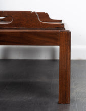 Load image into Gallery viewer, Vintage Tray Top Hardwood Coffee Table
