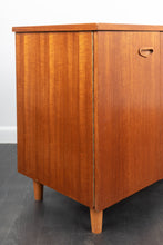 Load image into Gallery viewer, Mid Century Teak Sewing Machine Cabinet
