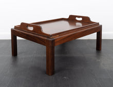 Load image into Gallery viewer, Vintage Tray Top Hardwood Coffee Table

