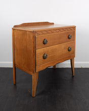 Load image into Gallery viewer, Mid Century Oak Chest Of Drawers Bedside Cabinet by Lebus Furniture
