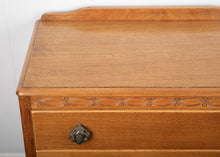 Load image into Gallery viewer, Mid Century Oak Chest Of Drawers Bedside Cabinet by Lebus Furniture
