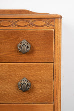 Load image into Gallery viewer, Mid Century Oak Chest Of Drawers Bedside Cabinet by Lebus Furniture
