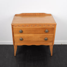 Load image into Gallery viewer, Mid Century Oak Chest Of Drawers Bedside Cabinet by Lebus Furniture
