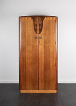 Load image into Gallery viewer, Retro Oak and Walnut Gents Wardrobe by Austinsuite
