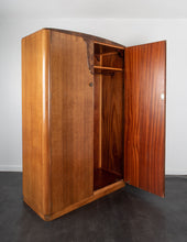 Load image into Gallery viewer, Mid-Century Oak and Walnut Ladies Wardrobe by Austinsuite
