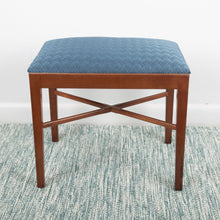 Load image into Gallery viewer, Walnut Dressing Table Foot Stool made by Meredew Furniture
