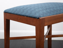 Load image into Gallery viewer, Walnut Dressing Table Foot Stool made by Meredew Furniture
