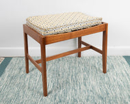 Walnut Dressing Table Foot Stool