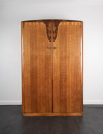 Mid-Century Oak and Walnut Ladies Wardrobe by Austinsuite