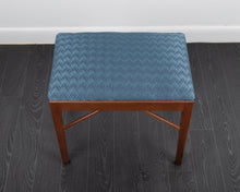 Load image into Gallery viewer, Walnut Dressing Table Foot Stool made by Meredew Furniture
