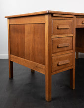 Load image into Gallery viewer, Mid Century Oak Desk
