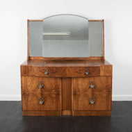 Mid Century Walnut Dressing Table by Wrighton Furniture With Mirror