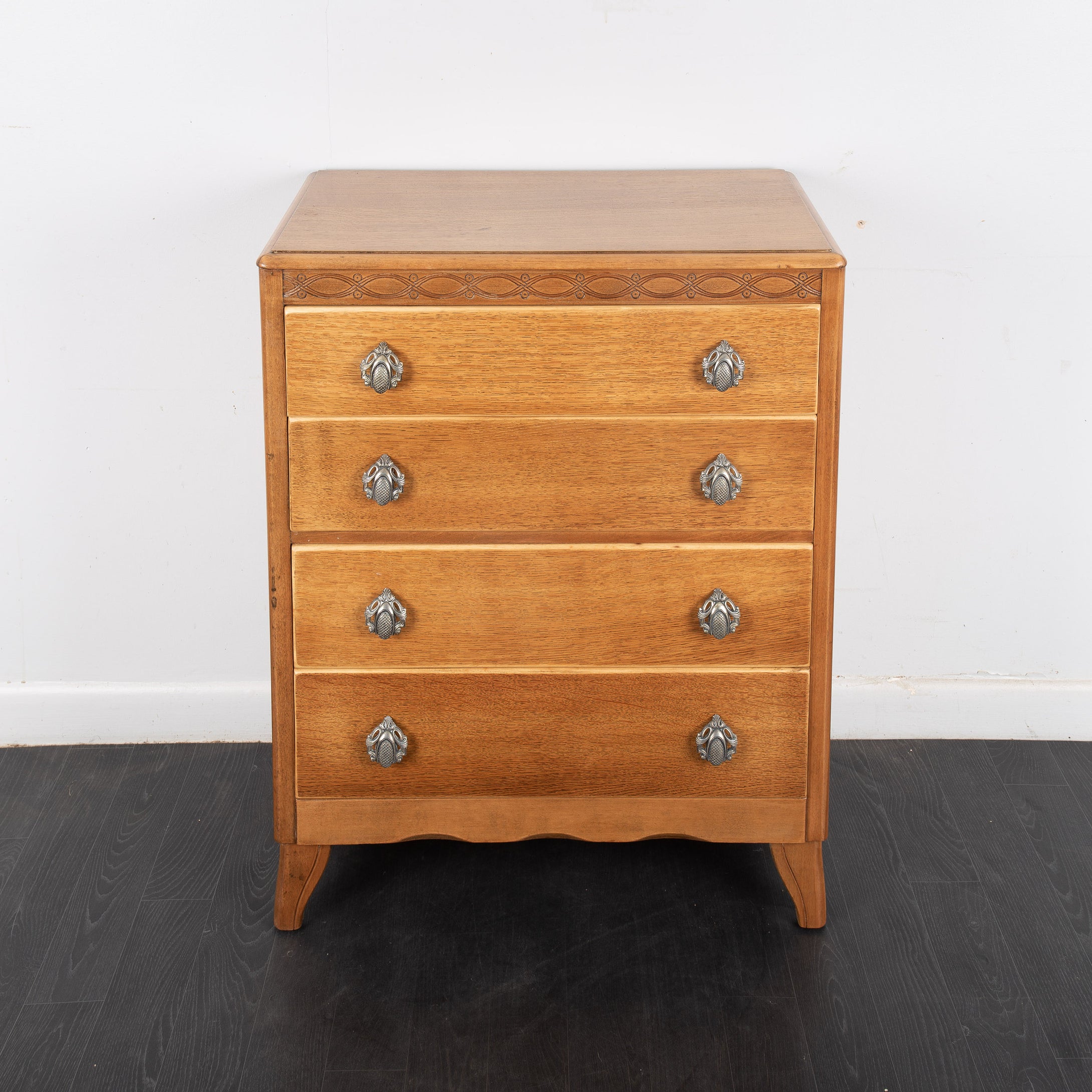 Mid Century Oak Chest Of Drawers by Lebus Furniture